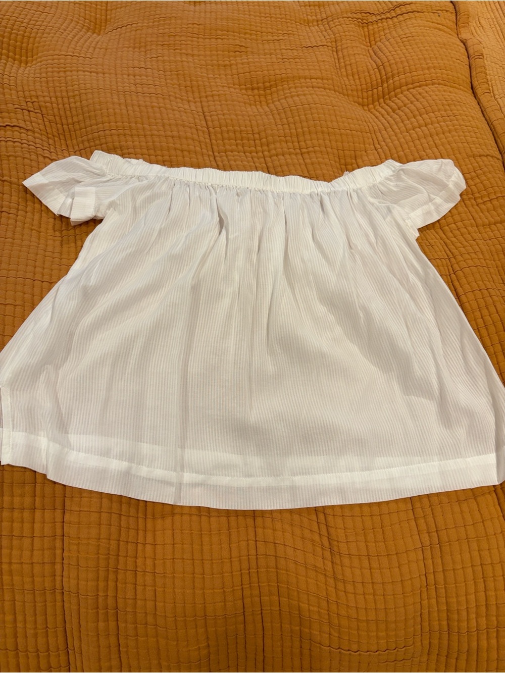 cloth & stone White Off-Shoulder Peasant Top